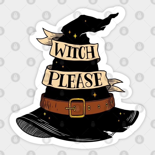 Witch, please Sticker by OccultOmaStore